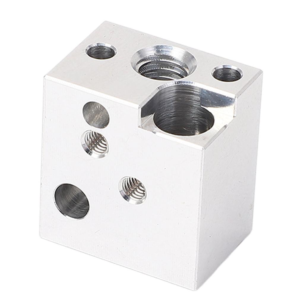 Hot End Heating Block High Temperature Resistant Copper Plated Alloy 3D Printer Hotend Extruder