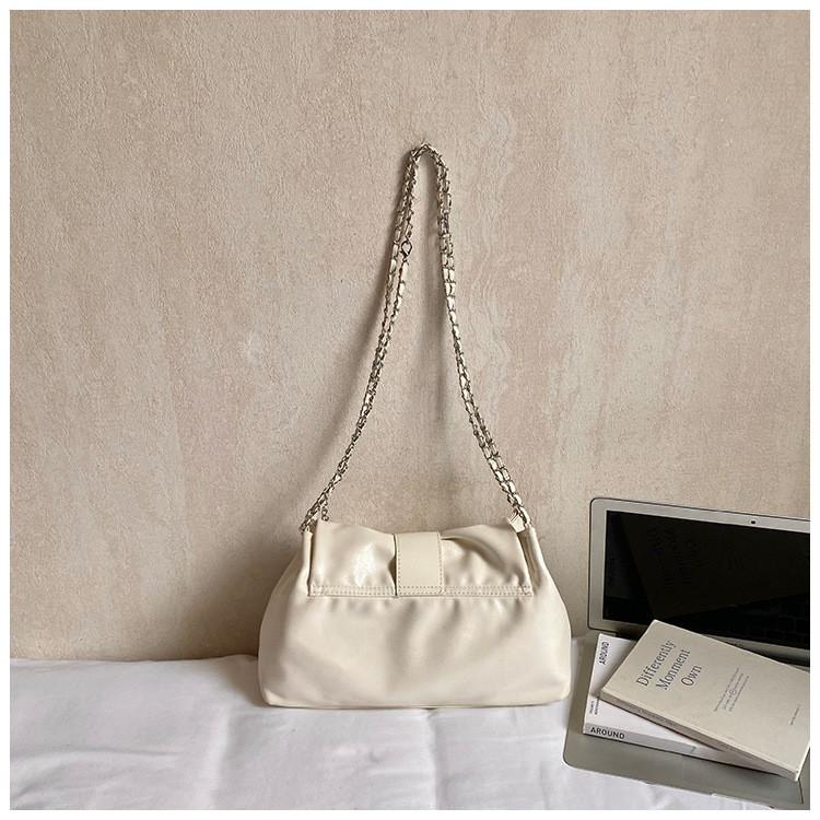 IELGY Large-Capacity Commuter Tote Bag Spring Summer Cross-Body All-Match Chain Shoulder Bag