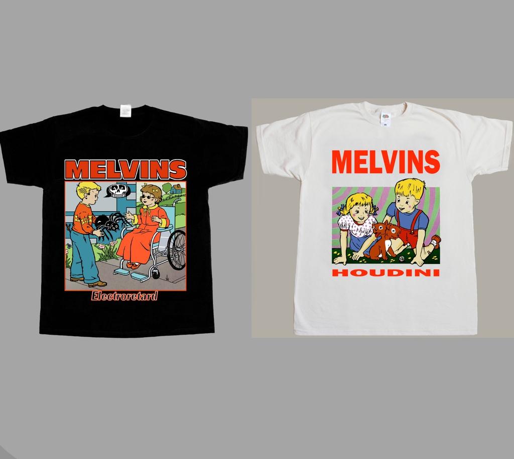 Melvins Houdini electroretard NEW BLACK/NATURAL T-SHIRT 3-4XL