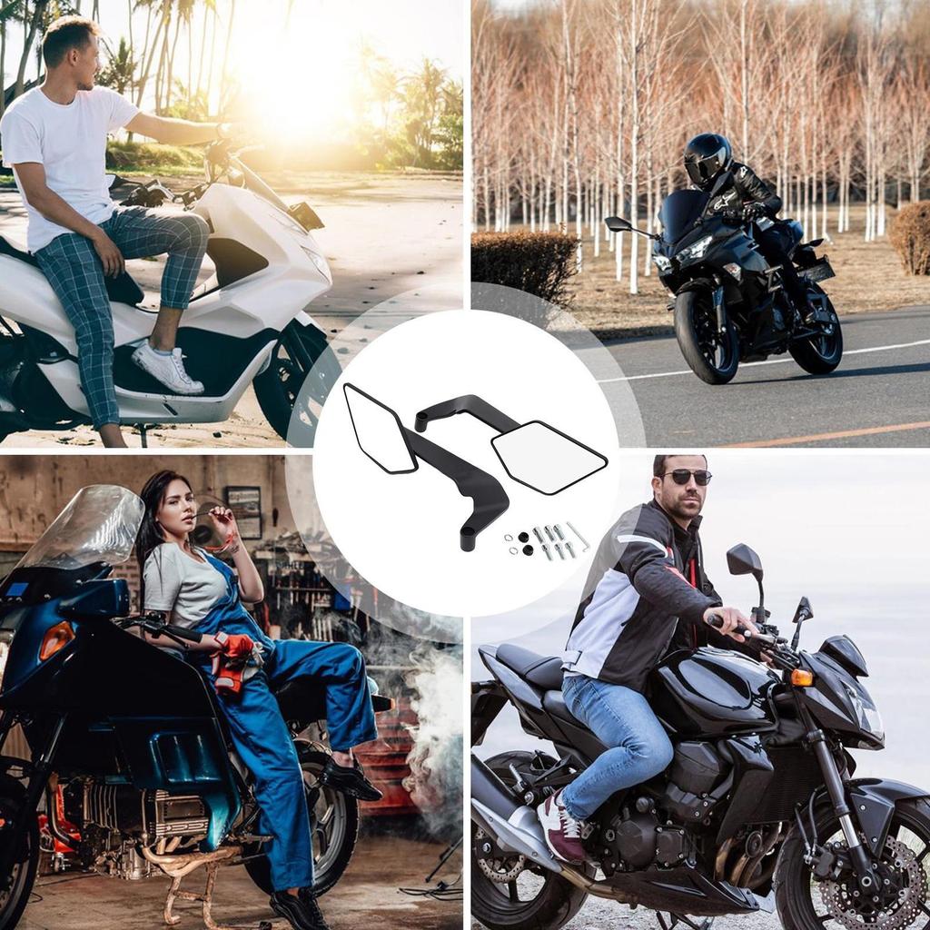 Motorcycle Side View Mirror for BMW M1000XR S1000XR Wind Wing Stealth Winglets Rearview Mirror Rotating HD glass Reflector