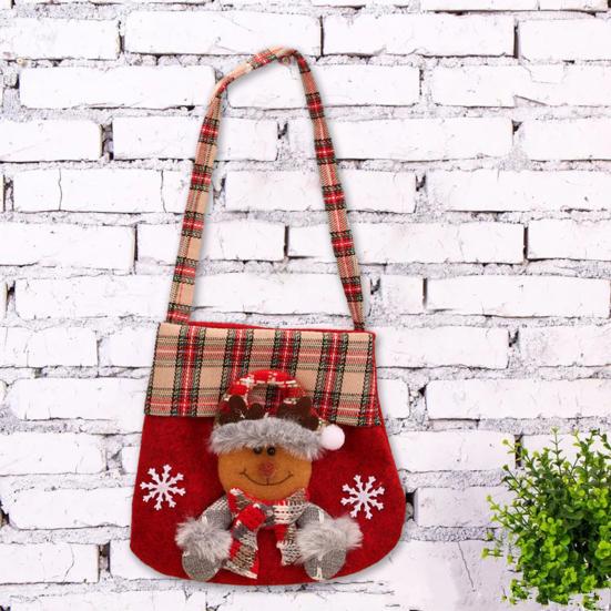 Christmas Candy Bag Exquisite Cartoon Santa Gift Bags Festive Handbag for Party Presents Decorations