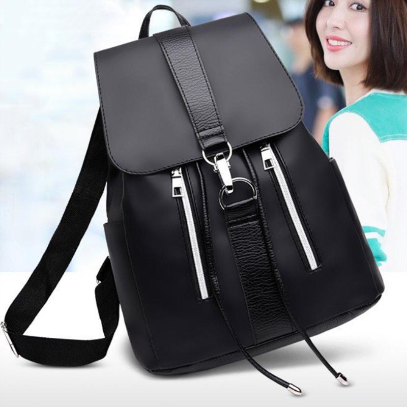 Женский рюкзак в стиле преппи, водонепроницаемый, с металлическим кольцом и молнией, рюкзаки AVE