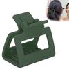 Rectangle Thick Hair Clamp Square Plastic Hair Claw Clips Hair Styling Jaw Clips for Girls WomenArmy Green