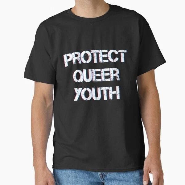Protect Queer Youth Classic Tshirt Made In Usaaus Tshirt S2xl