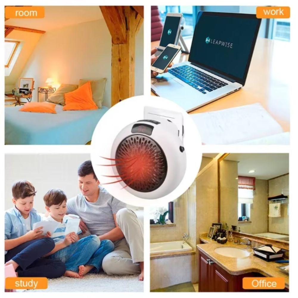 Desktop Mini Heater Dual-Purpose Air Heater LED Display Warm Air Heater Household Use