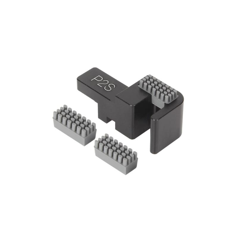 1/2/4Set Silicone Brush Nozzles Wiper Mounted Scrubbers Print Head Cleaner Printer Head Wiping For P2S 3D Printer