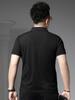 European Trendy Brand Embossed Polo Shirt for Men 2025 Summer New Style Half-Sleeve Casual Top with a Turn-Down Collar Short-Sleeve T-Shirt for Men