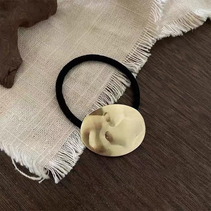 Горячая корейская мода металлические нерегулярные двухслойные резинки для волос веревка женская повязка на голову эластичная повязка для волос держатель для хвоста аксессуары для волос