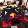 Anime Style Carpet Featuring Red-Coated Character and Robot Design Suitable for use as an anti-slip for living room bedroom sofas