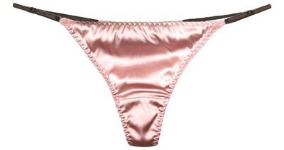 MAYUDAMA SILK Шелковые атласные стринги с элегантным нижним бельем, высококачественная пряжка, женские стринги T-образной формы с низкой посадкой (Орхидея Розовая)