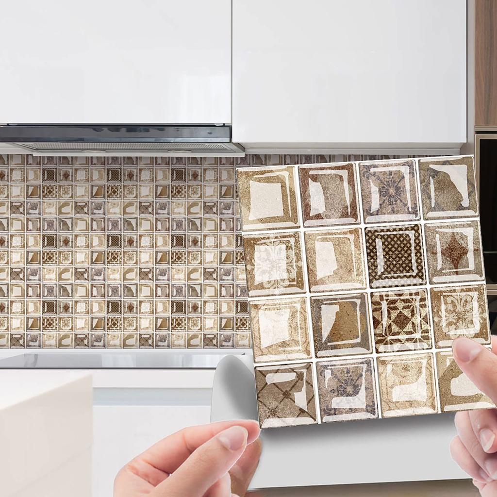 10 шт. самоклеящиеся водостойкие плиточные обои с кристаллами, настенная плитка, наклейка для кухни, ванной комнаты, плитка, наклейка