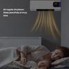 Wall-Mounted Bedroom Heater Temperature Adjustable Remote Control Silent Operation Energy-efficient Portable Heater Air Conditioner