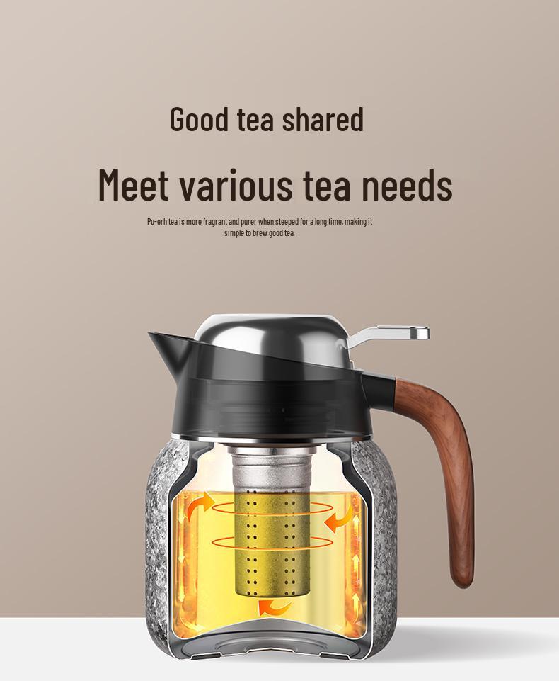 Чистотитановая мока-кофеварка 2025: Портативный термо-заварочный чайник для раздельного заваривания чая и воды (Белый чай и Пуэр).