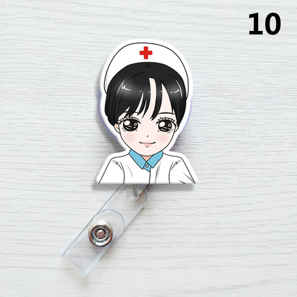 1PC Nurse ID Name Card Badge Reel Doctor Clips Name Card Holder Card Holder Clip Office Supplies Badge Holder Clip
