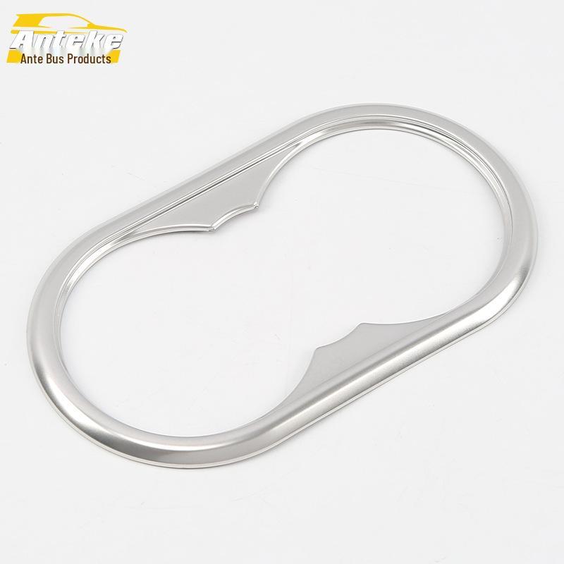 Rear Row Cup Holder Decorative Frame for 18 T500 - Third Row Armrest Box Car Accessory.