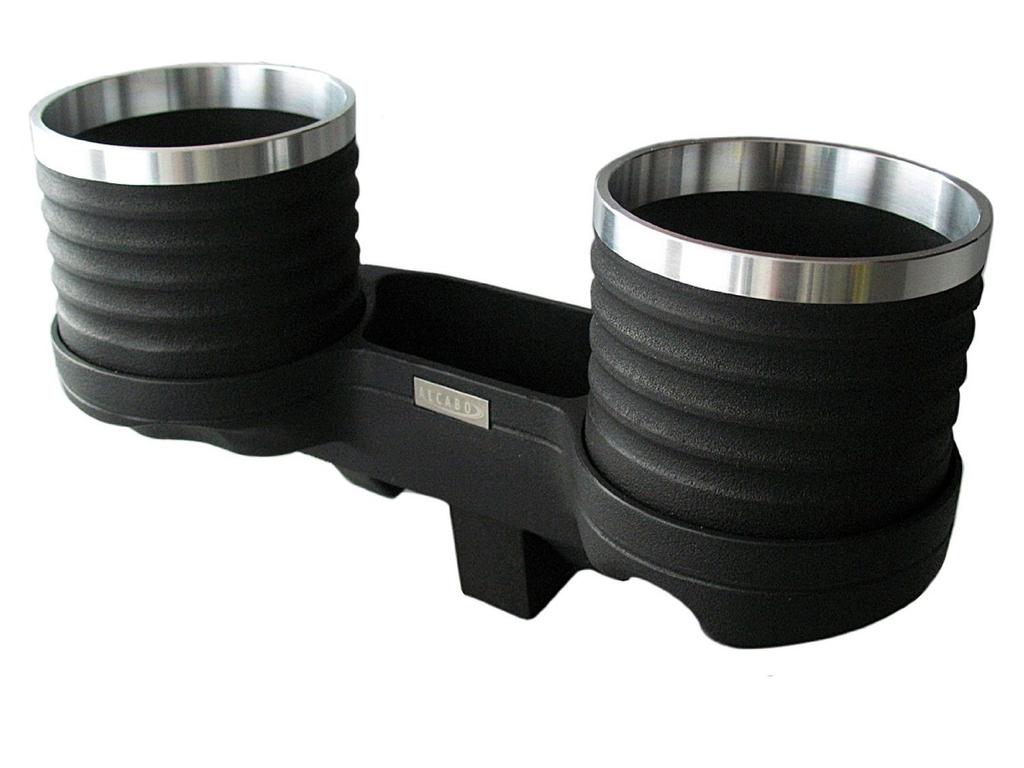 ALCABO Drink & Pocket Holder, Black with Ring Cup (AL-074BS) for BMW 1 Series (E87) Right-Hand Drive