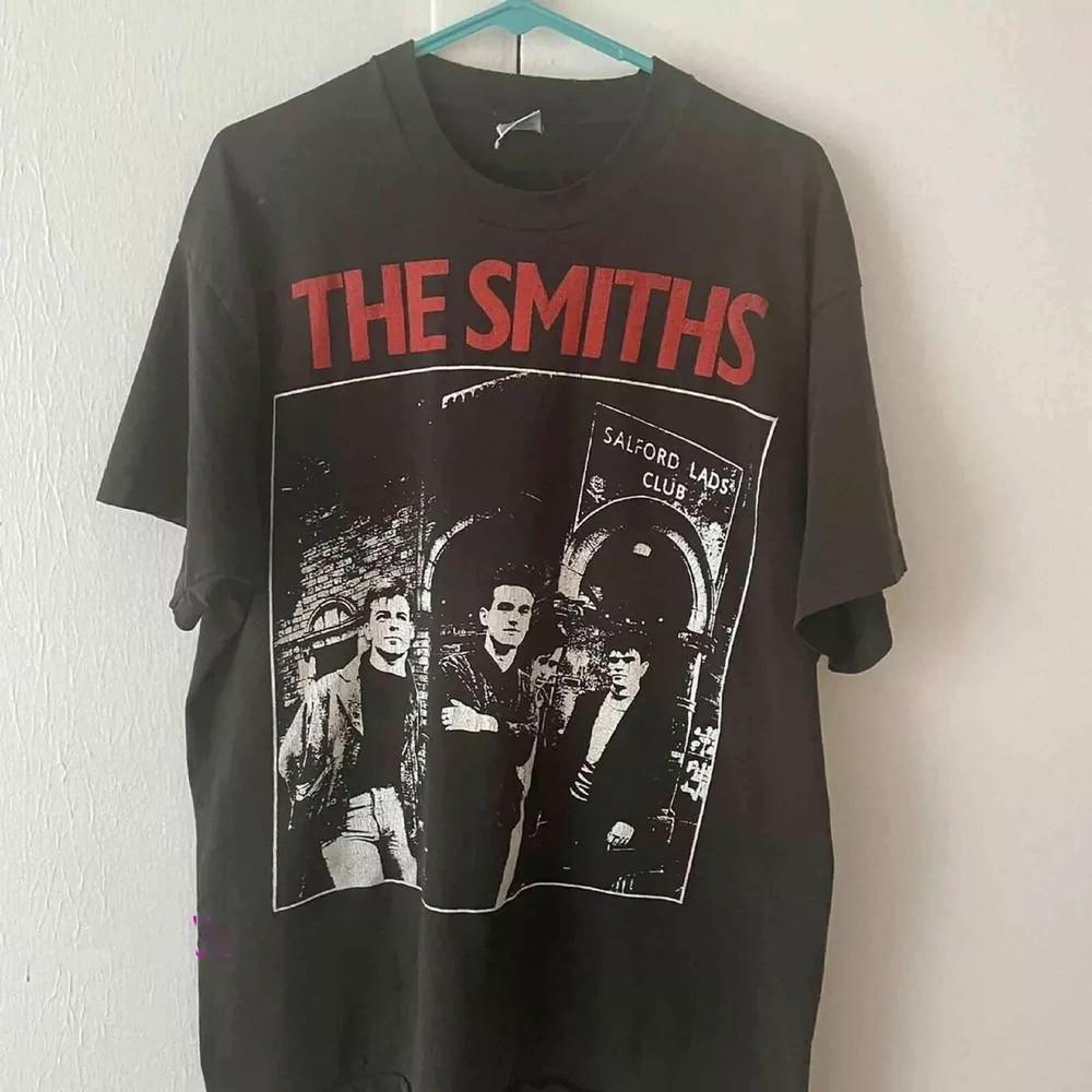 90-е The Smiths группа Тур Концерт черный Перепечатка Футболка размер Унисекс Футболка