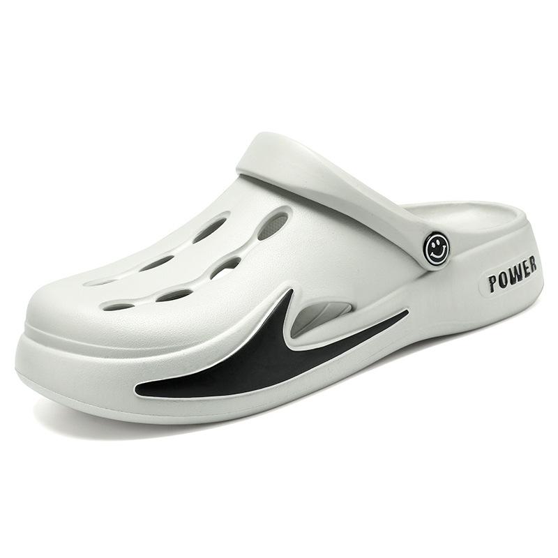 Мужская обувь EVA новая летняя обувь с отверстиями мужские дышащие шлепанцы для ходьбы мужские уличные пляжные сандалии мужские на одной педали