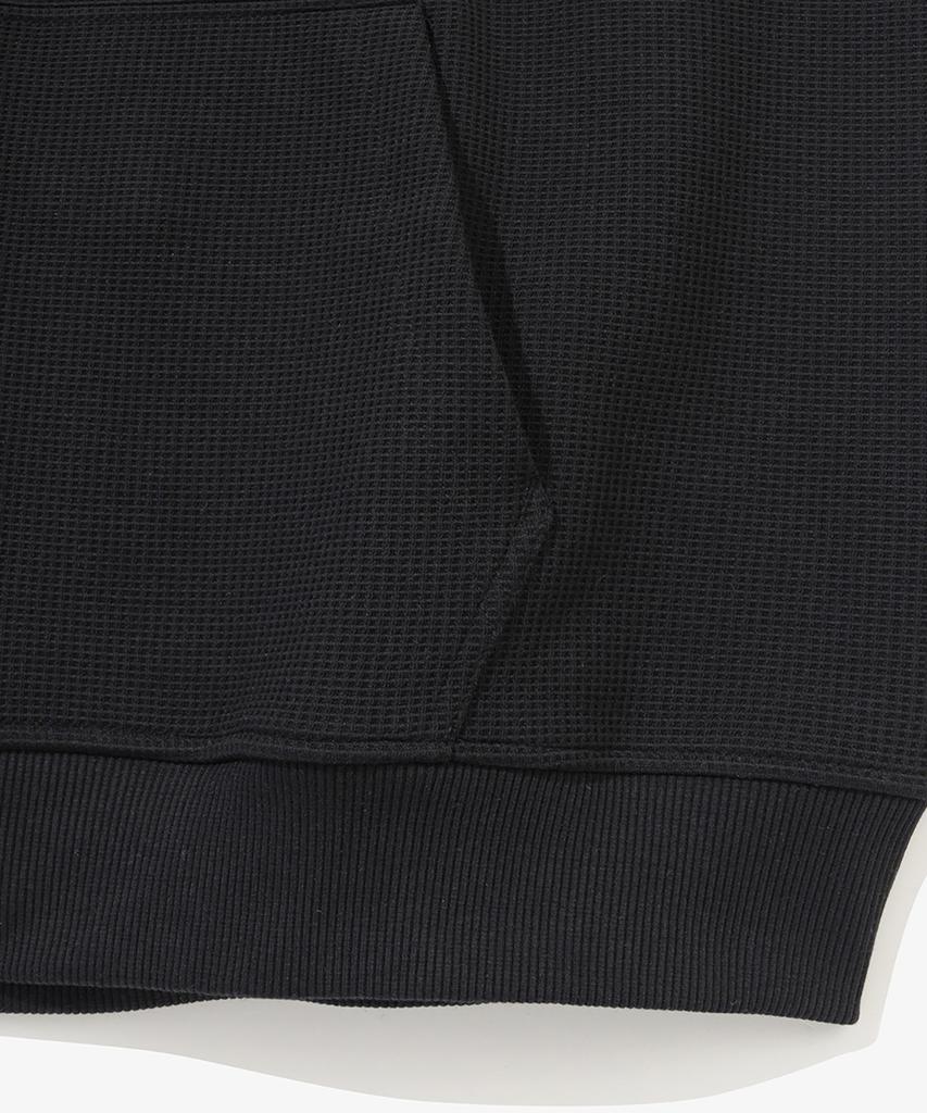 NEW ERA Waffle Hooded Zip-Up Jacket Black 14954615