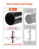 VEVOR Bike Stand for 2 Bikes, Freestanding Vertical Bike Storage Rack, with Height-Adjustable Hooks