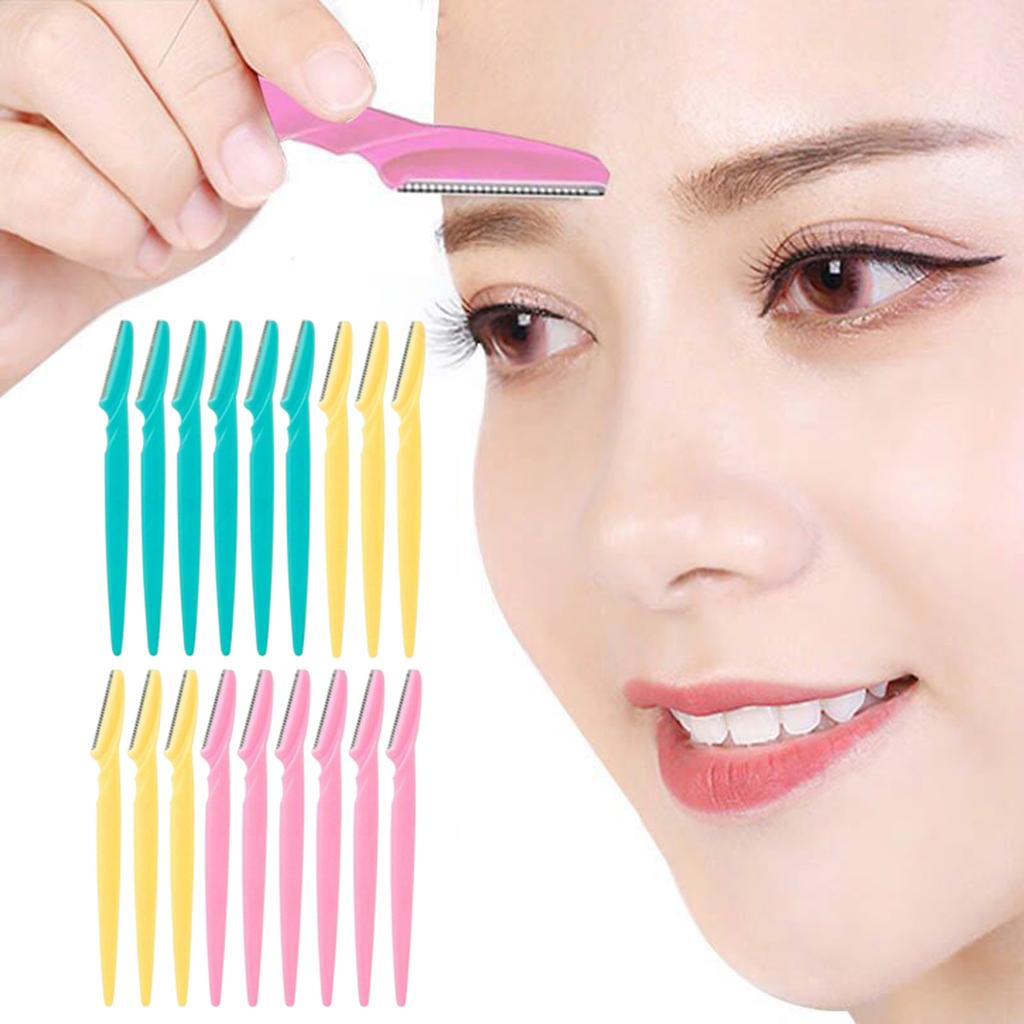 18pc Hair Shaving Knife Makeup Eyebrow Shaving Knife Creative  Ladies Eyebrow Beauty Tools