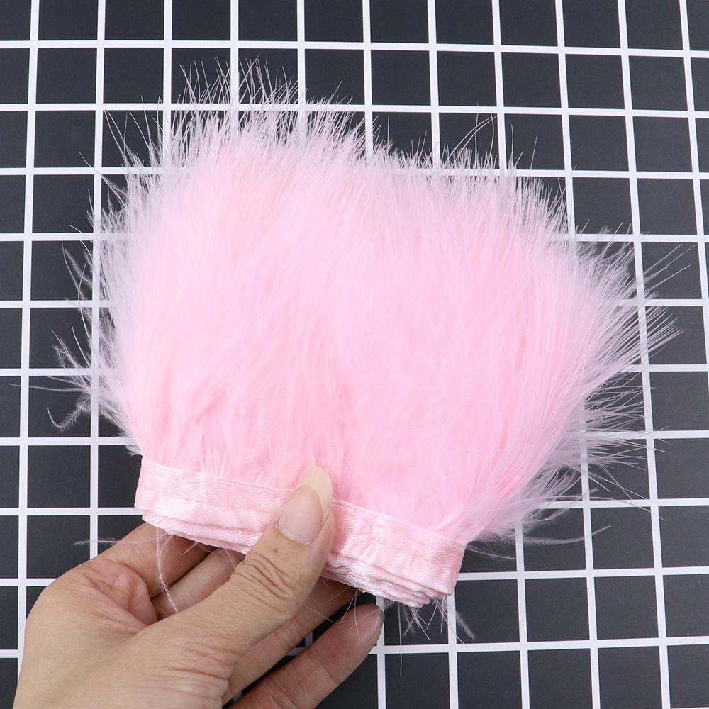 8-10Cm Marabou Turkey Feathers Trim Ribbon Diy Crafts Wedding Party Decor Sewing Clothing Accessories Handmade Home Plume Decor