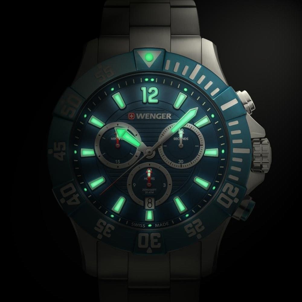 Wenger Часы Seaforce Chrono Blue 01.0643.119 3-летняя гарантия