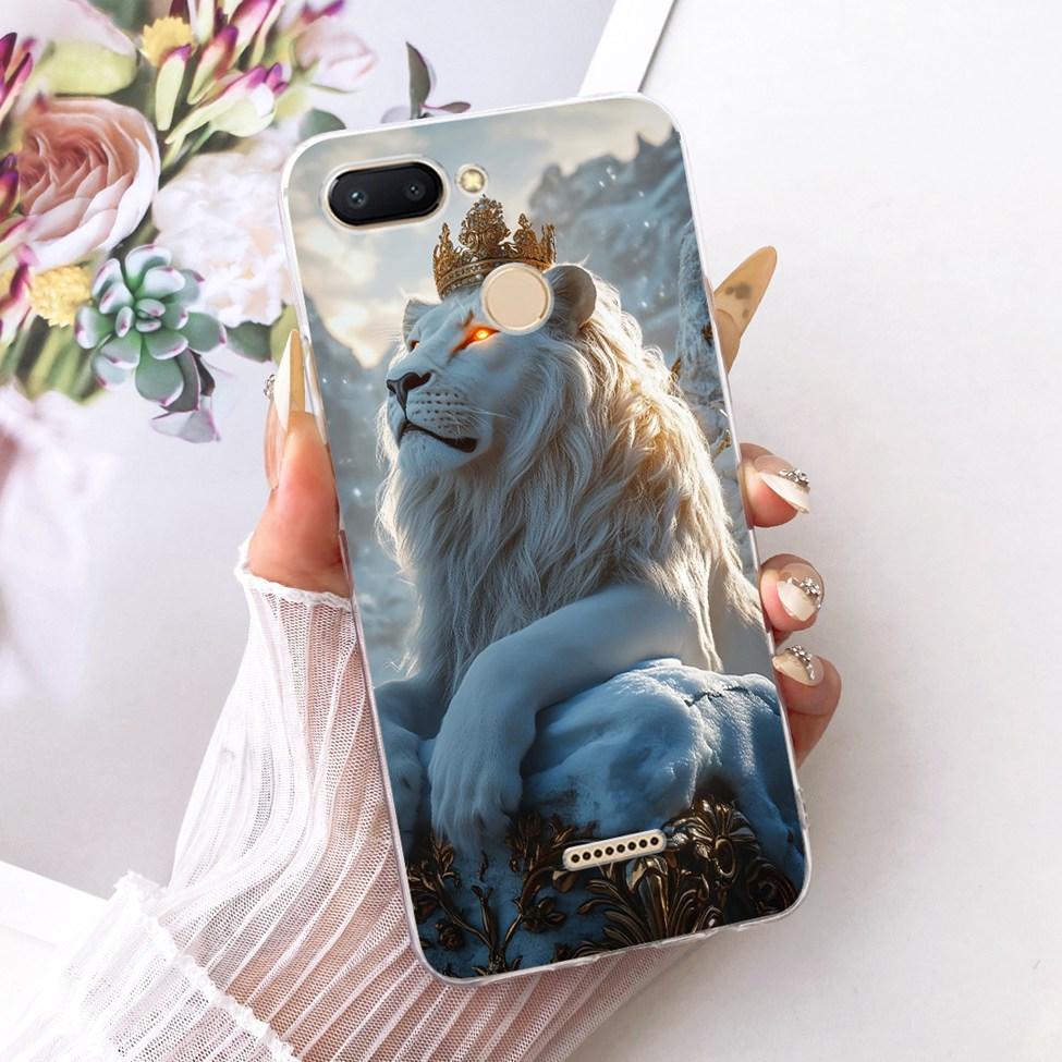 For Redmi 6 Case Cover Transparent Cute Cat Fashion Butterfly Funny Cool Painted Casing M1804C3DH M1804C3DG M1804C3DI