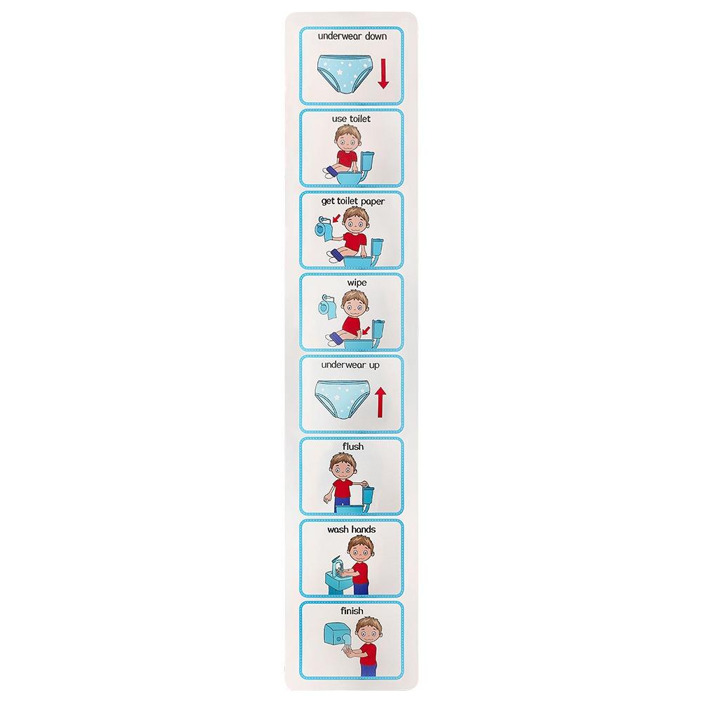 Toddler Training Kids Toilet Planner Life Skills Toilet Learning Aid Potty Training