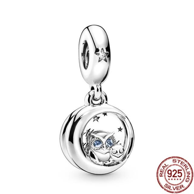 Подвеска с несколькими узорами подходит для браслета/ожерелья из стерлингового серебра 925 пробы, подвеска из бисера, ювелирные изделия для мамы, фестиваля