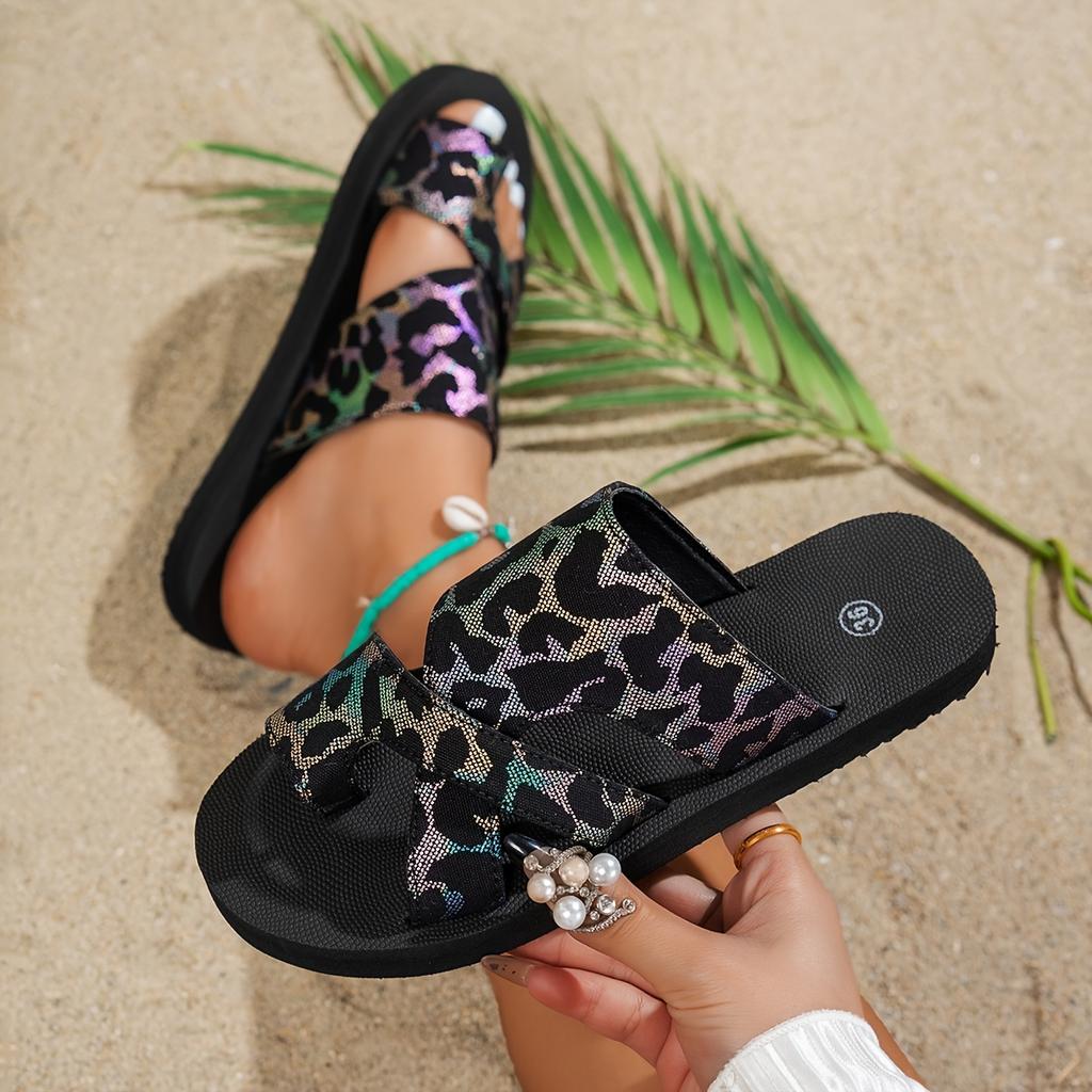 New Women'S Casual Stylish Large Size Flat Sandals, New Women'S Fashionable Casual Flat Slippers.