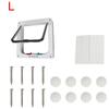 With 4 Way Lock Security Flap Door Dog Cat Flap Door For Dog Cat Kitten Cat Puppy Safety Gate Small Pet Supplies ABS Plastic