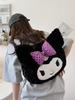 Velvet Rose Plush Crossbody Bag for Children - Cute Japanese Tote & Backpack for Little Girls