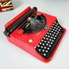 Manual Typewriter Model Decorative Iron Art Figurine for Home Office And Bar