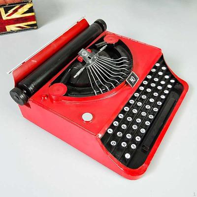 Ручная пишущая машинка Модель Декоративная железная художественная фигурка для домашнего офиса и бара
