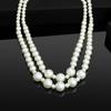 Handmade Double Line Flux Pearl Necklace