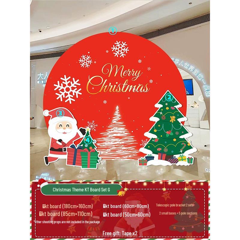 Праздничная рождественская композиция: Декор мероприятия в торговом центре с использованием шарового искусства и задника