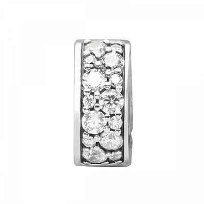 Pandora 791817cz Сияющая элегантность Разделитель-клипса Серебряный шарм