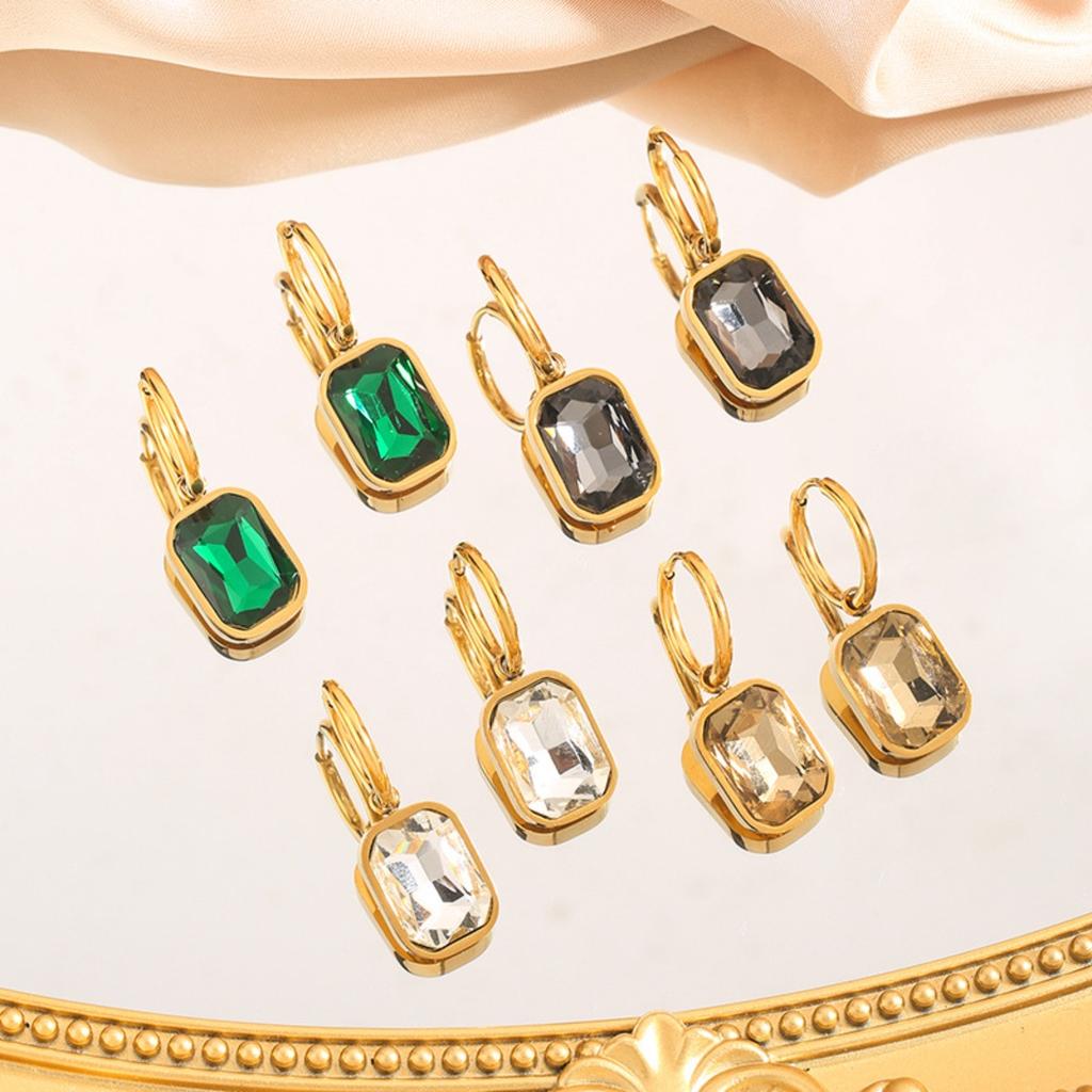 New Zircon Dangle Earrings Jewelry for Women with Hypoallergenic Style Pendant Stud Earrings Gifts