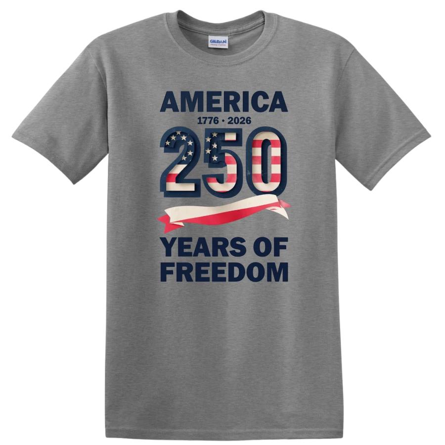 Америка 250 Лет Свободы Футболка 1776 2026 Флаг США Патриотический Подарок Свобода