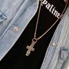 Vintage Men 'S Christian Jesus Cross Pendant Necklace Retro Gothic Punk Horror Skull Necklace Fashion Men 'S Religious Jewelry