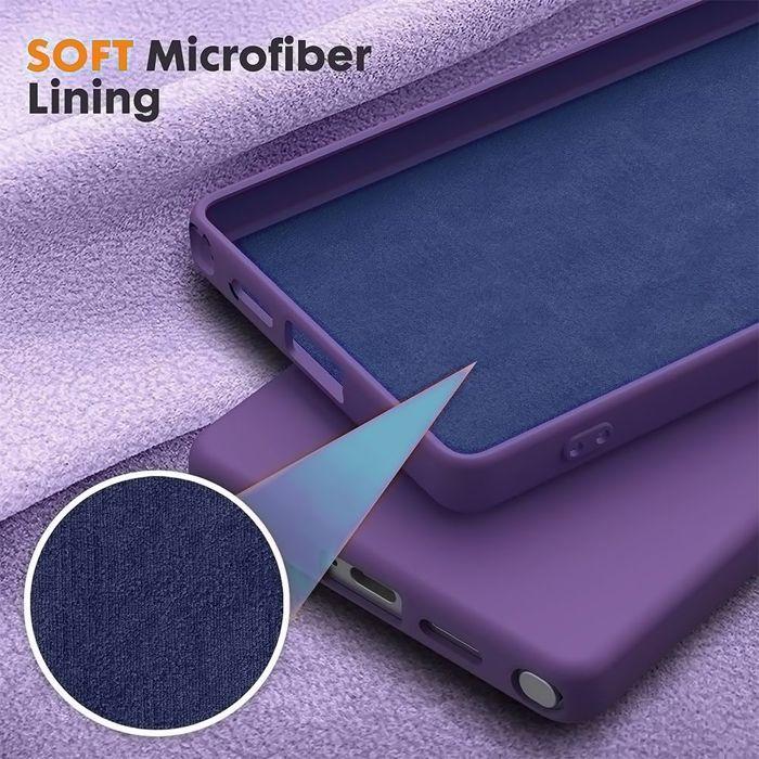 Coque Silicone - BOOLING - pour Samsung Galaxy S26 Ultra - Anti-Rayures Antichoc - 2 Vitres - Violet Foncé