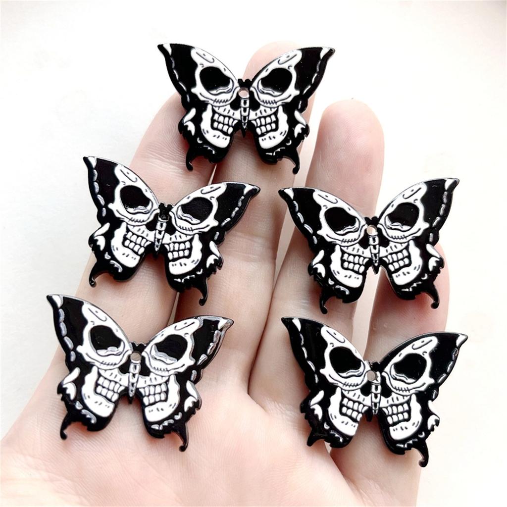 10pcs Beautiful Butterfly Relief Resin Flat Back Scrapbook Decoration Diy Jewelry Earrings Holiday Decoration Pendant