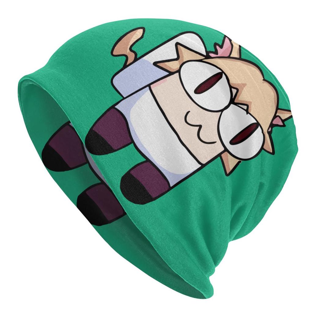 Зимняя теплая шапка Neco Arc Cat Cat Femme с напуском, шапка-бини, хип-хоп, мультяшная комическая игра, уличные лыжные шапочки с черепами, шапки унисекс для женщин