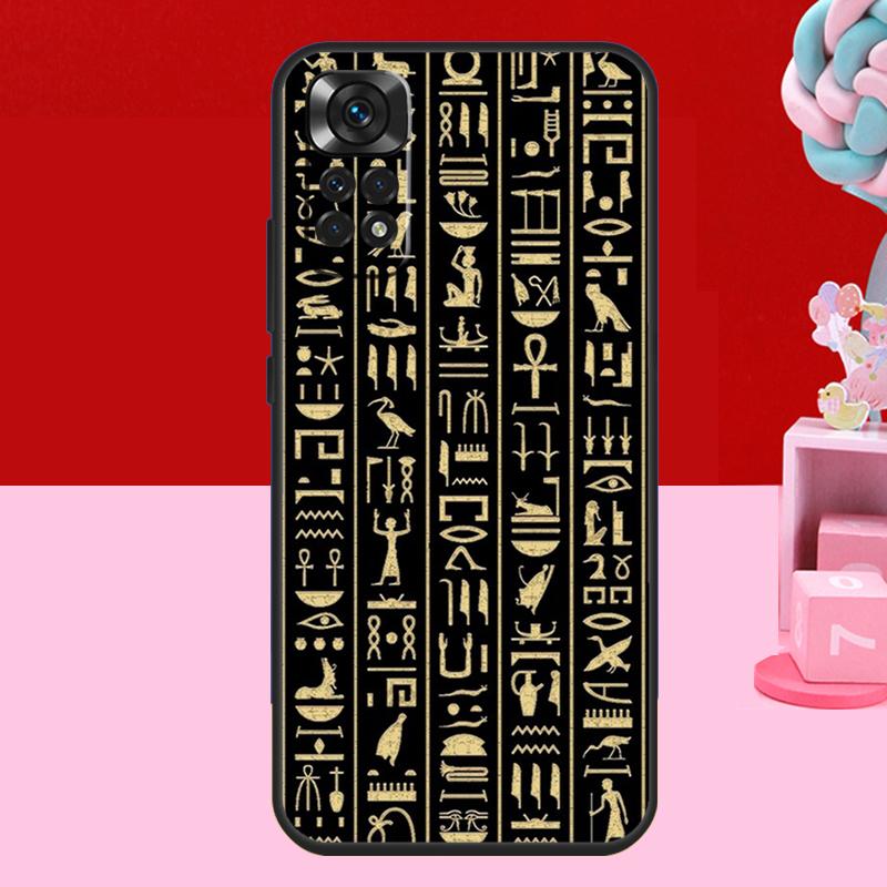 Древнеегипетский иероглифический чехол для Xiaomi Redmi Note 14 13 12 11 10 15 Pro Plus Redmi 15 C 13C 10C 12C 14C Мягкая крышка