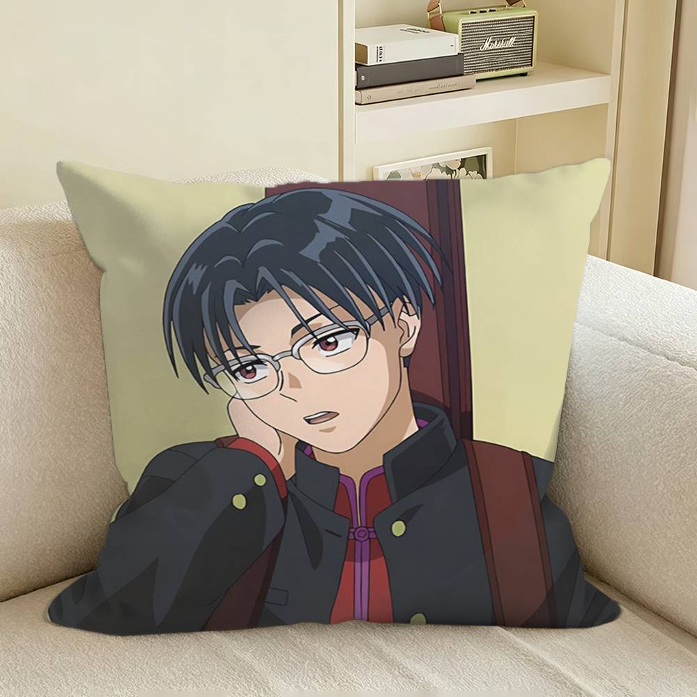Arajin Tomoshibi Anime BUCCHIGIRI Square Sofa Pillow Cover Solid Color Living Room Home Decor Cushion Case