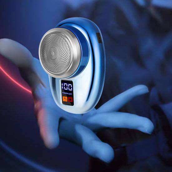 Мини-электробритва с цифровым дисплеем Type-C, перезаряжаемая, водонепроницаемая, для влажного и сухого бритья, портативная, для путешествий, бритва для мужчин, триммер для бороды, инструмент для удаления волос