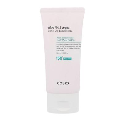 Алоэ 54.2 Солнцезащитный крем с эффектом выравнивания тона SPF50+/PA++++ 50 мл - Защитный крем с УФ-фильтром, улучшающий тон кожи