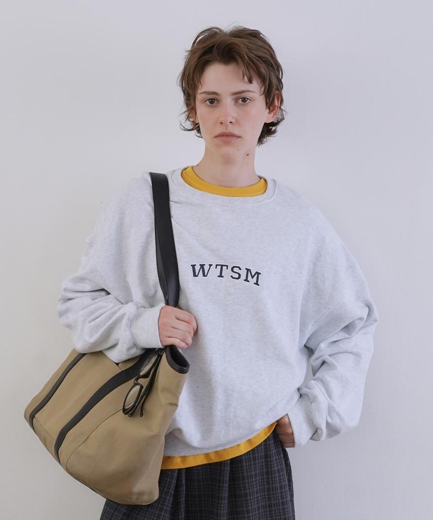 Свитшот WITHTOUT SUMMER с логотипом Wtsm_Меланжевый