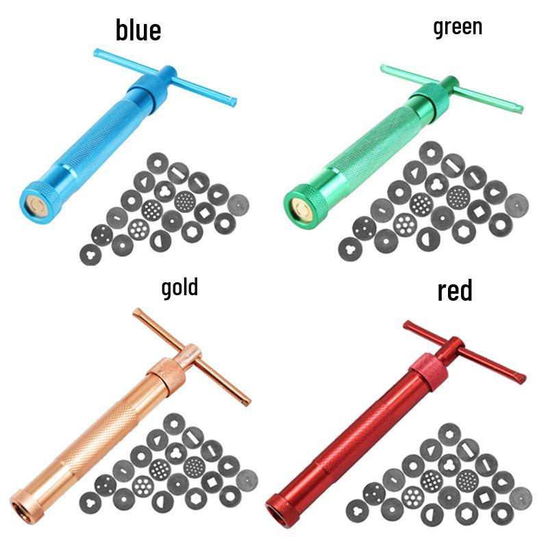 Набор DIY Экструдер из нержавеющей стали для глины и запекания - 20 фигурных формочек